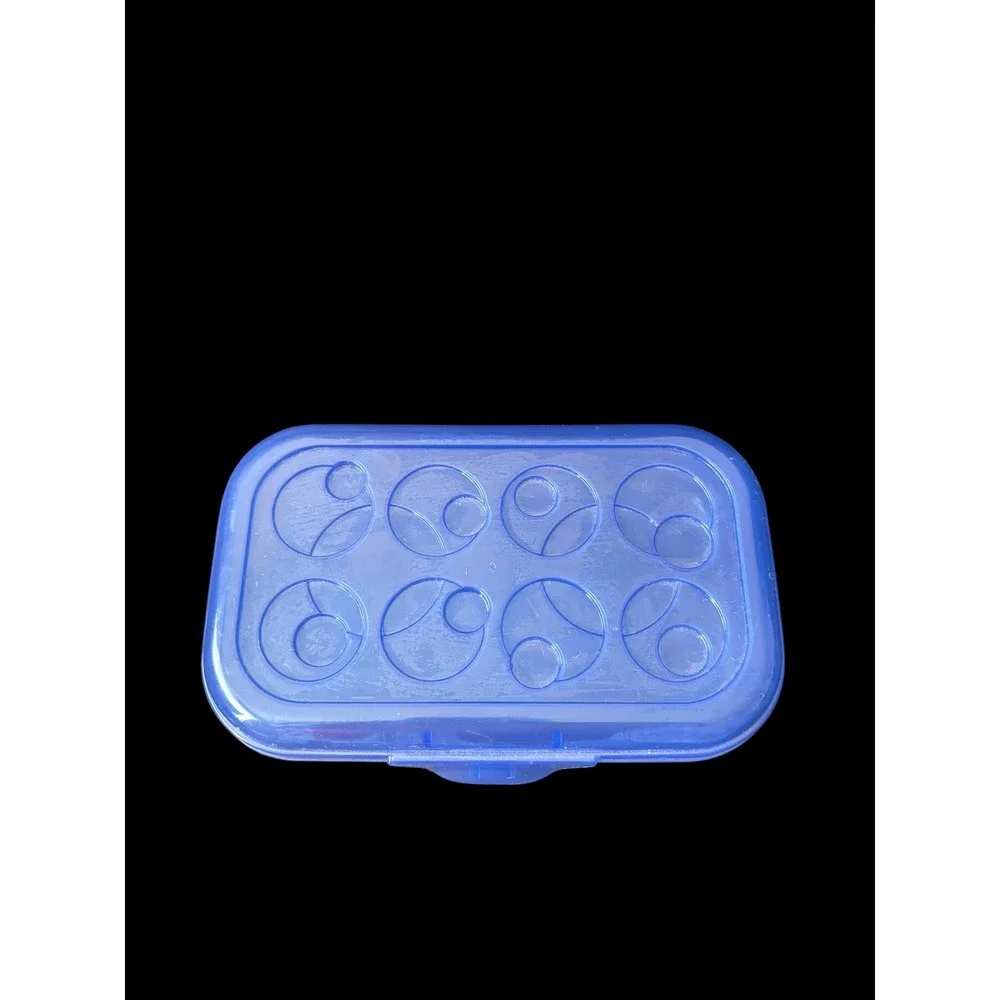 Sterilite Blue Plastic Pencil Box Pen Case School Supply Storage Organizer Snap